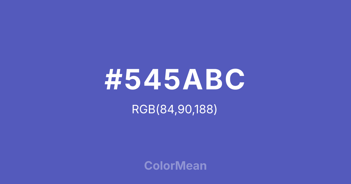 #545ABC color swatch