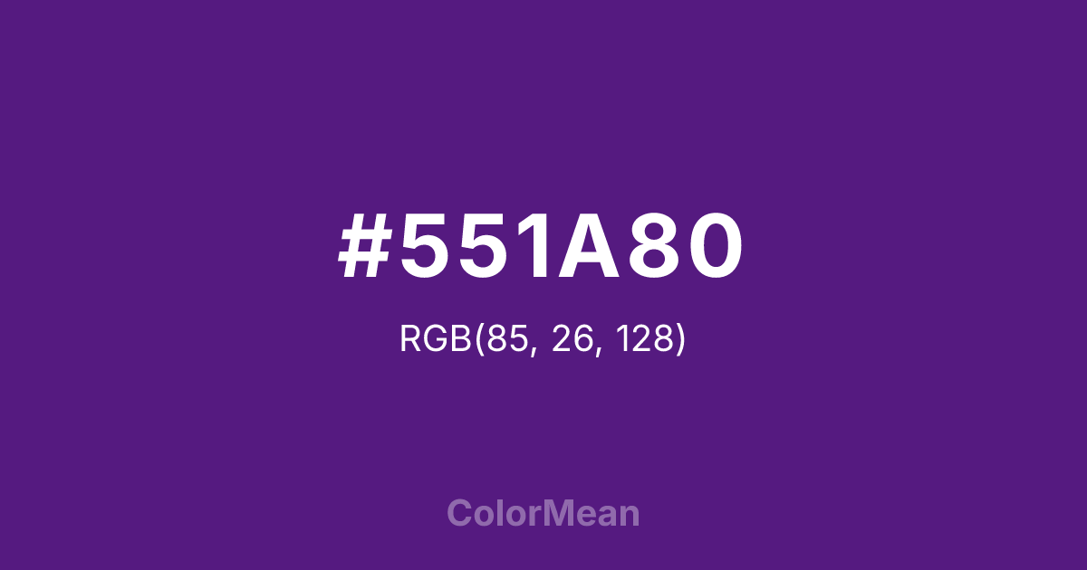 #551A80 color swatch