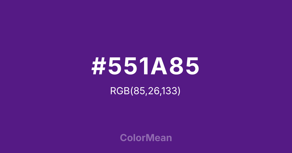 #551A85 color swatch