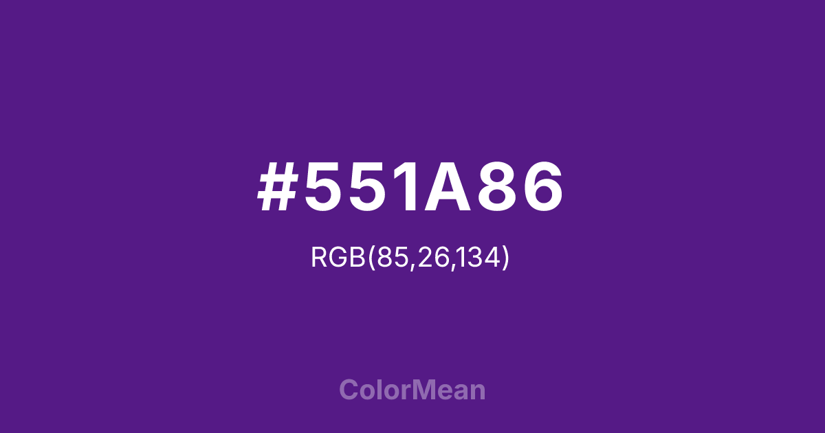 #551A86 color swatch