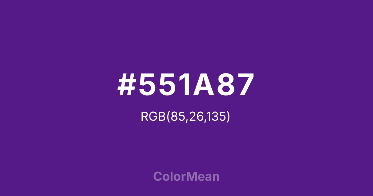 #551A87 color swatch