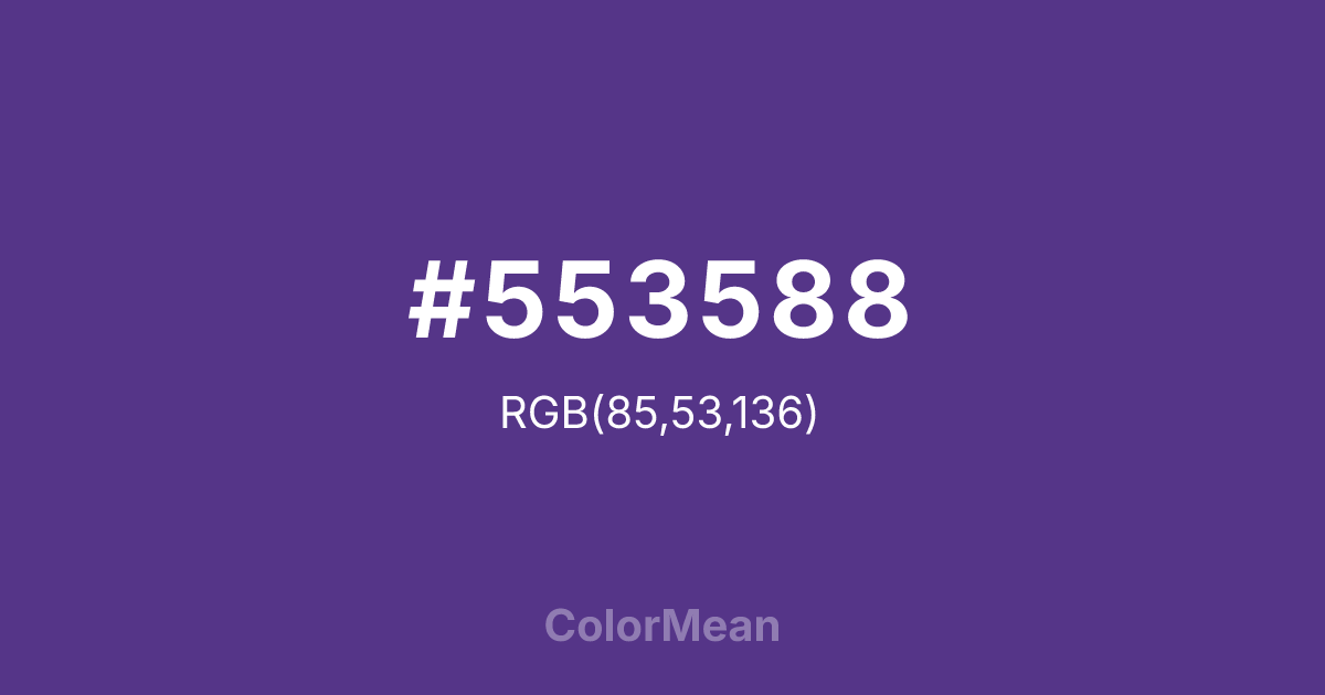 #553588 color swatch