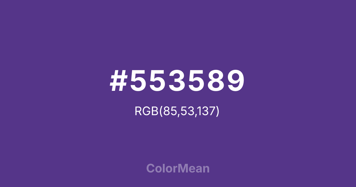 #553589 color swatch
