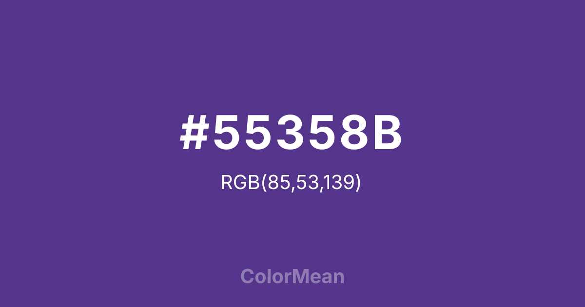 #55358B color swatch