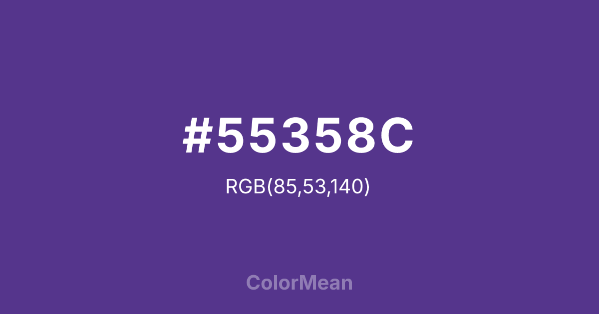 #55358C color swatch