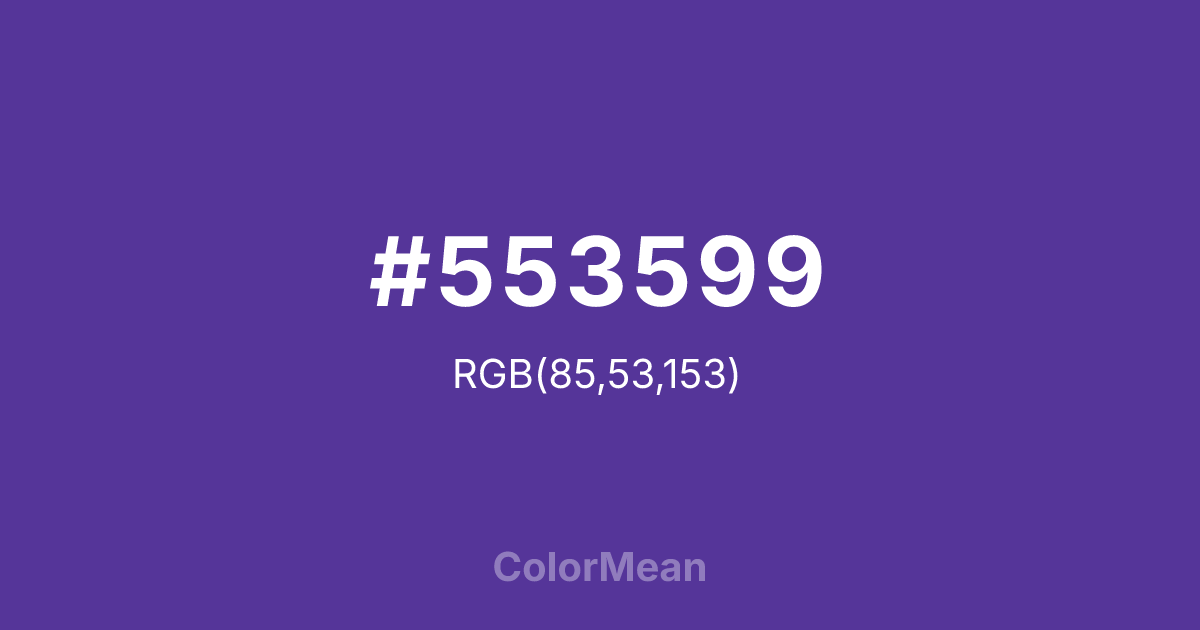 #553599 color swatch