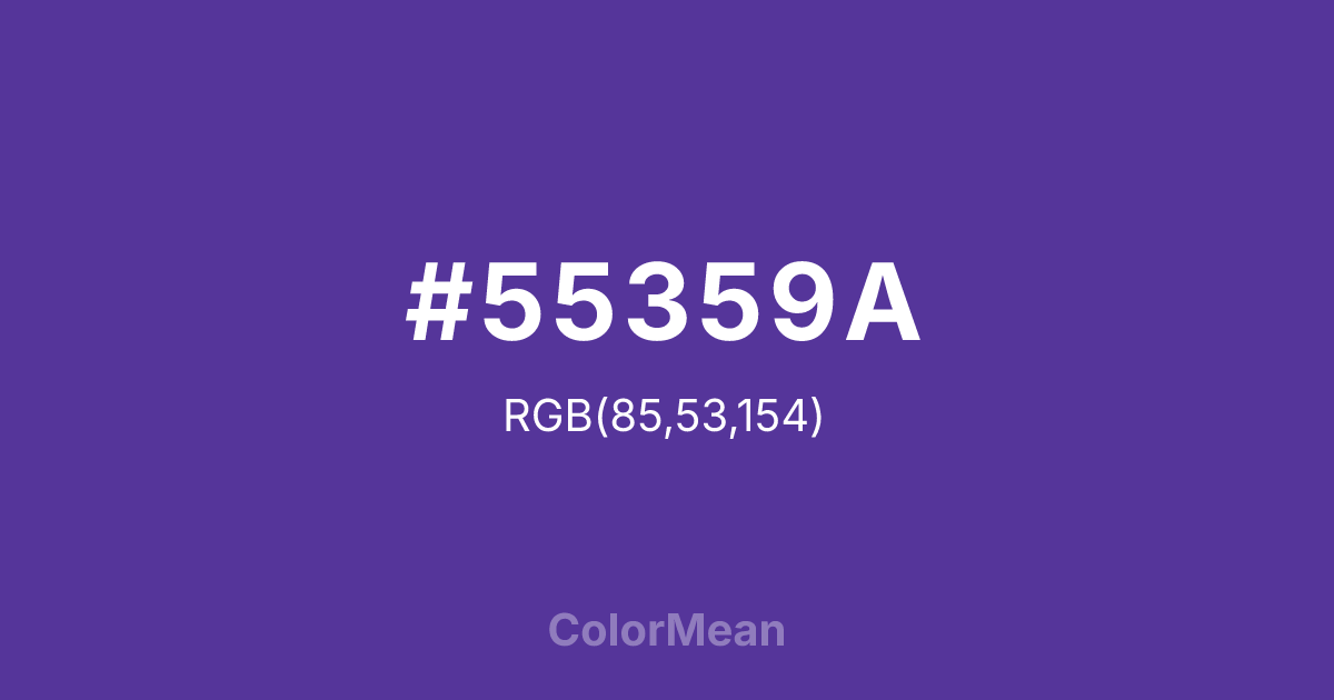 #55359A color swatch