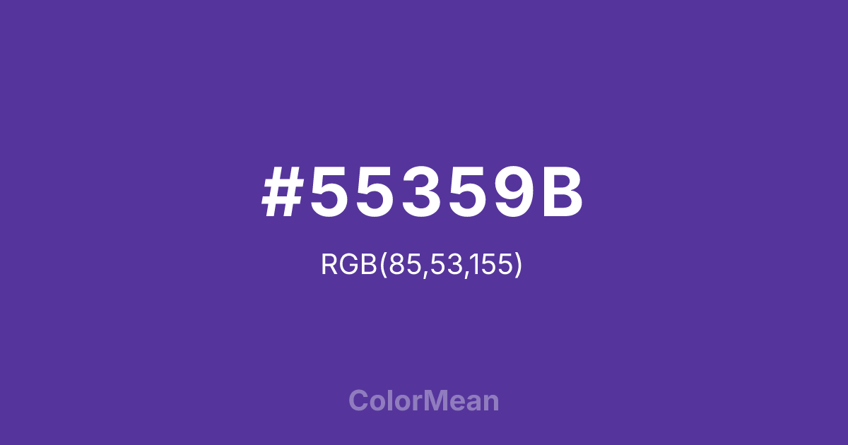 #55359B color swatch