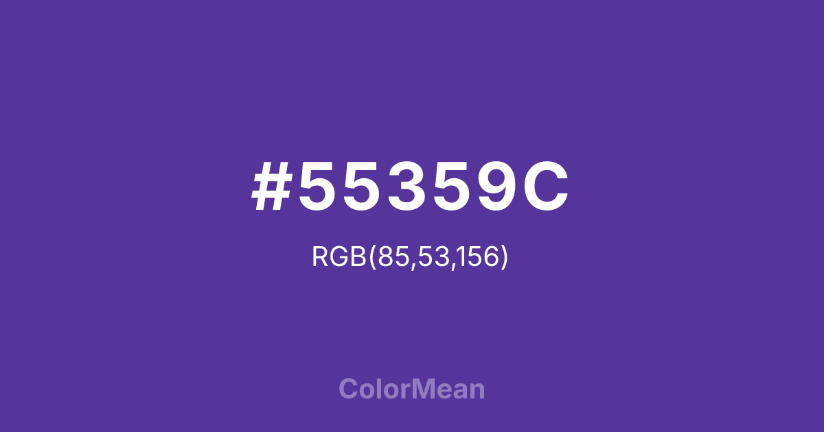 #55359C color swatch