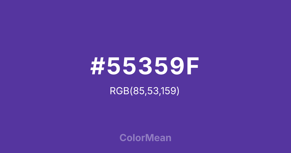 #55359F color swatch