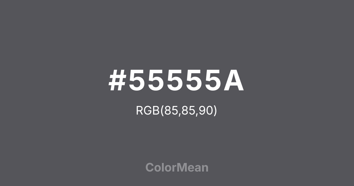 #55555A color swatch