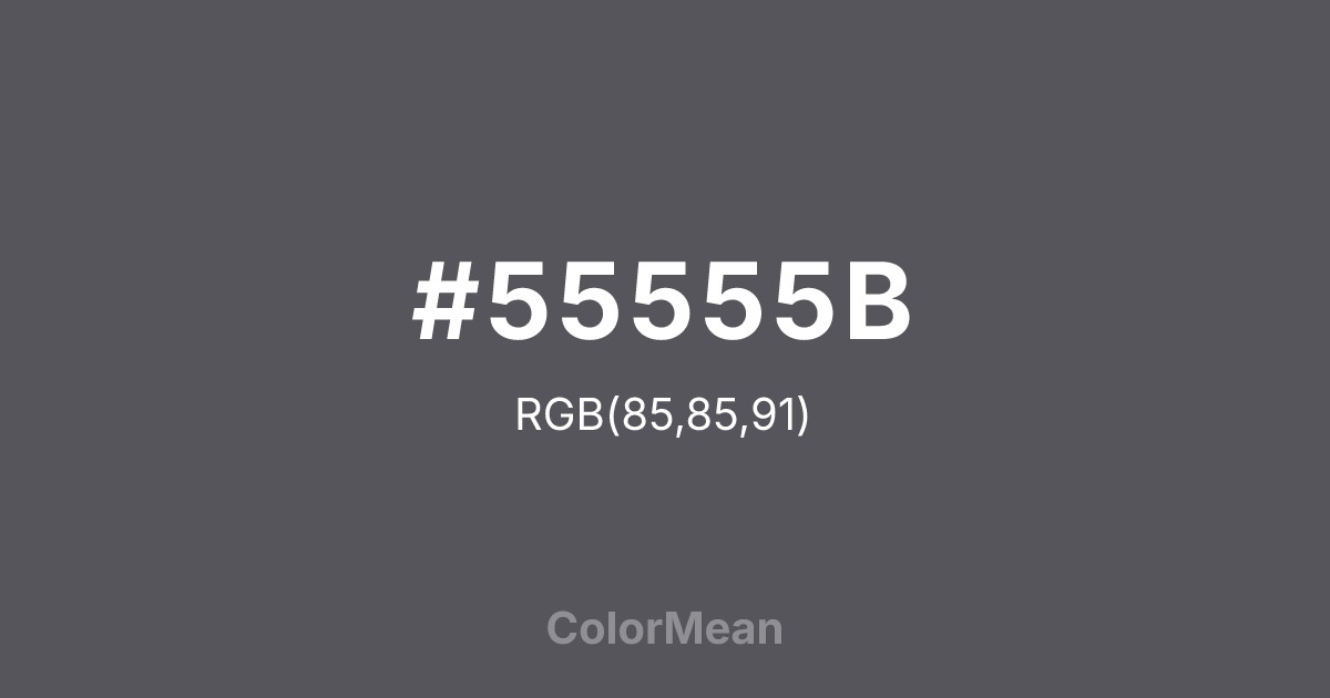 #55555B color swatch