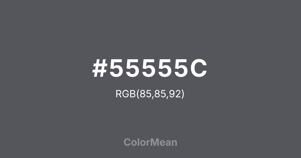 #55555C color swatch