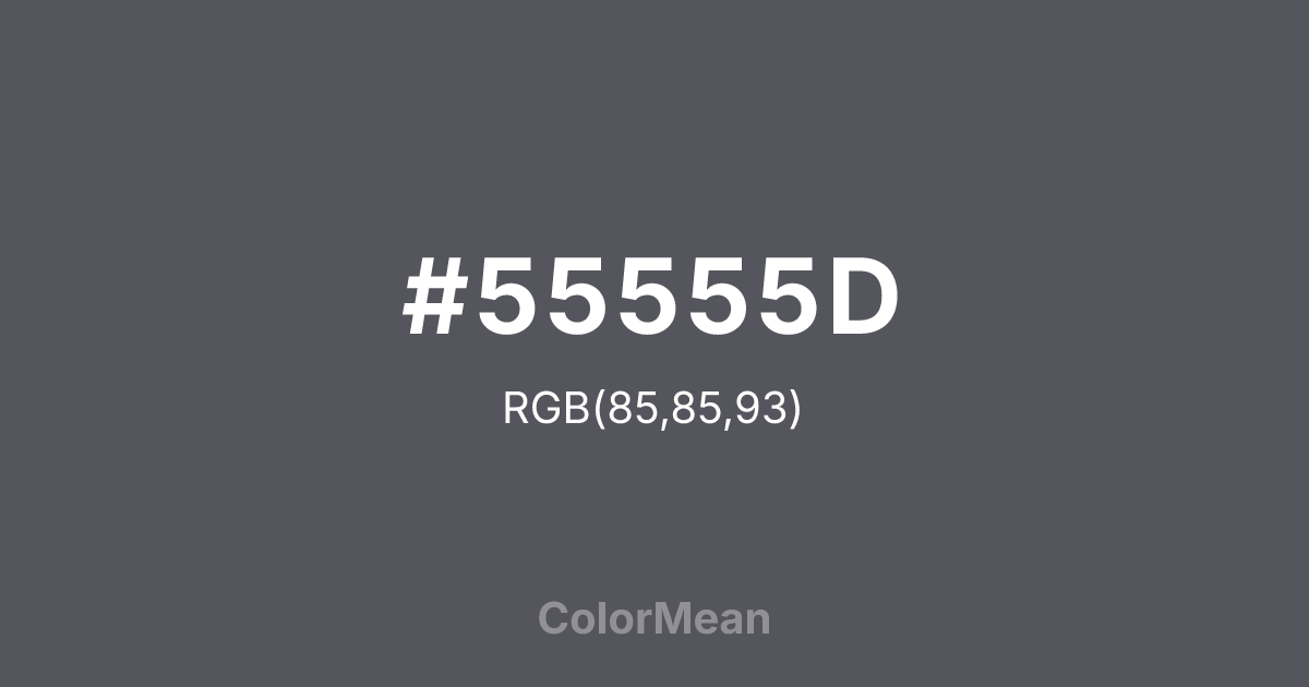 #55555D color swatch
