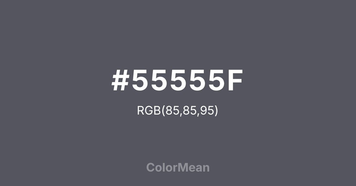 #55555F color swatch