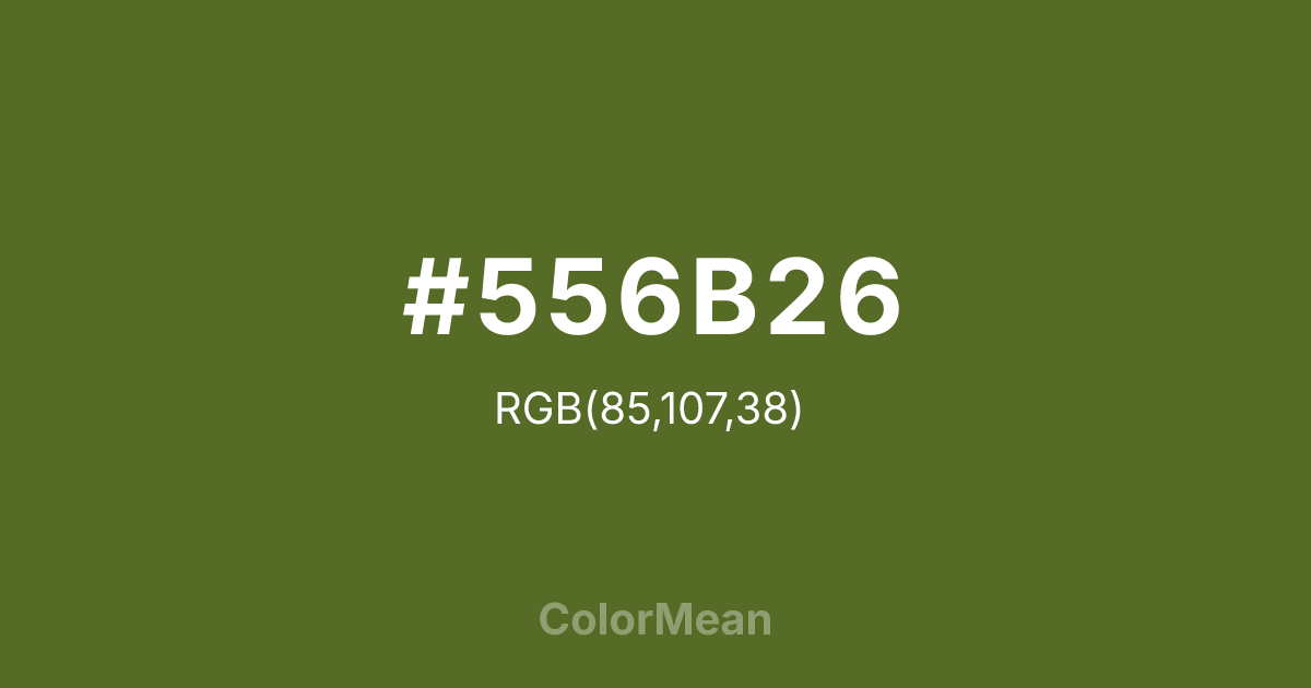 #556B26 color swatch
