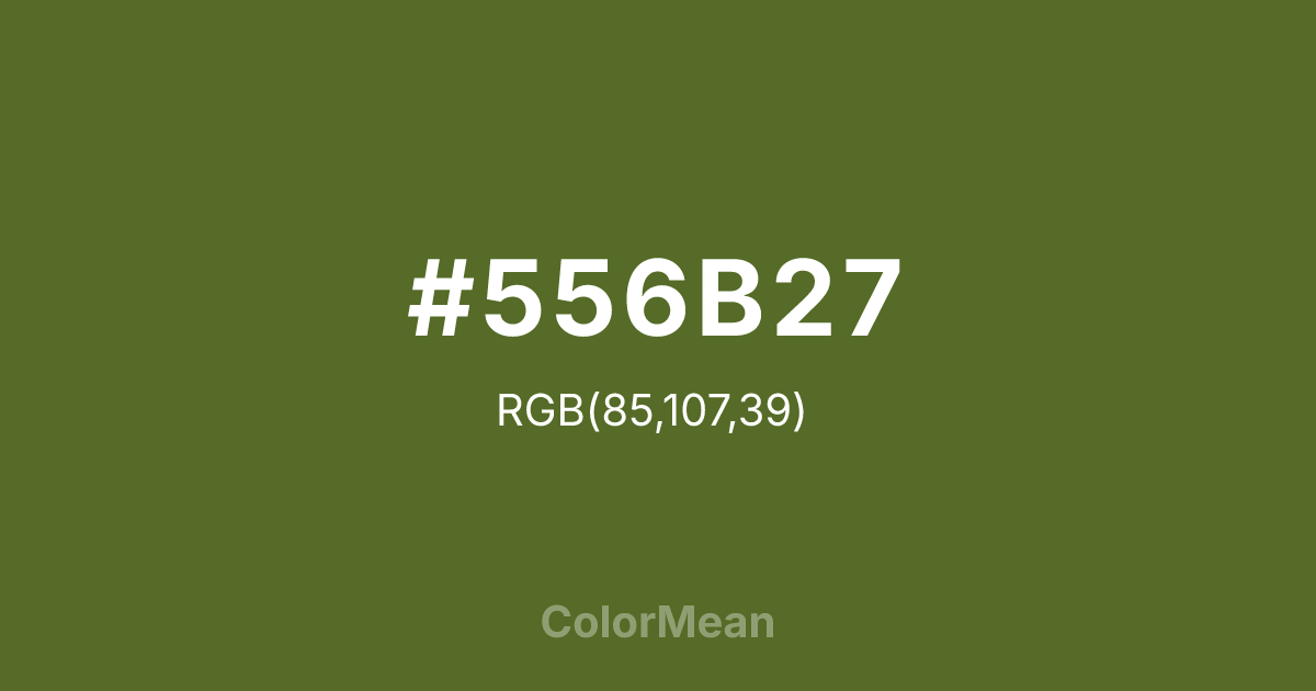 #556B27 color swatch
