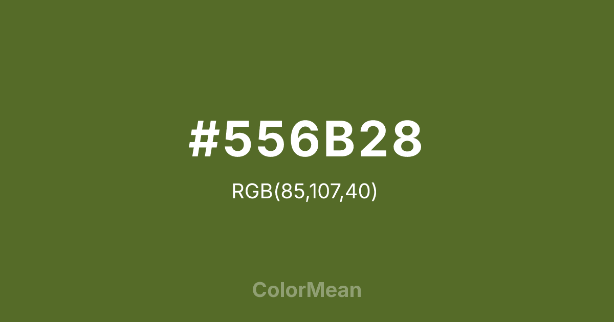 #556B28 color swatch