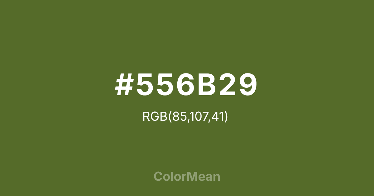 #556B29 color swatch
