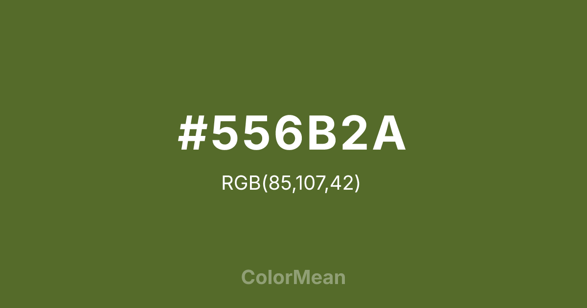 #556B2A color swatch