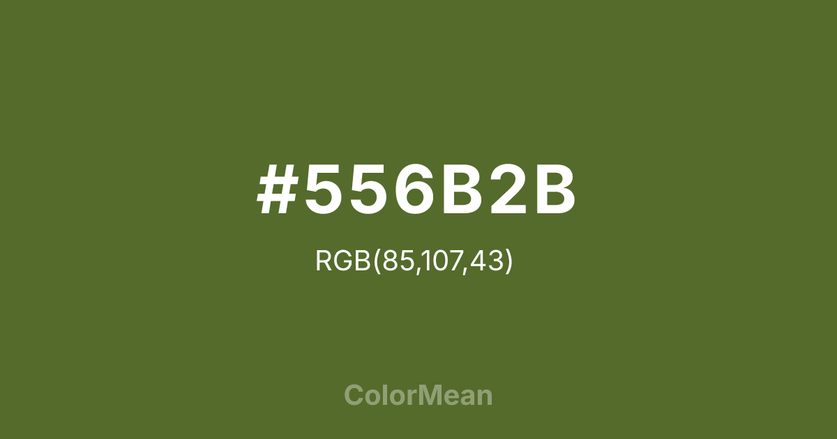 #556B2B color swatch