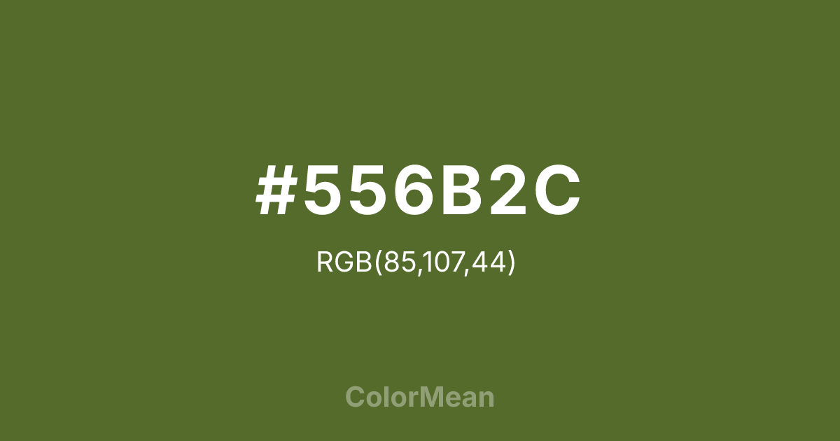 #556B2C color swatch
