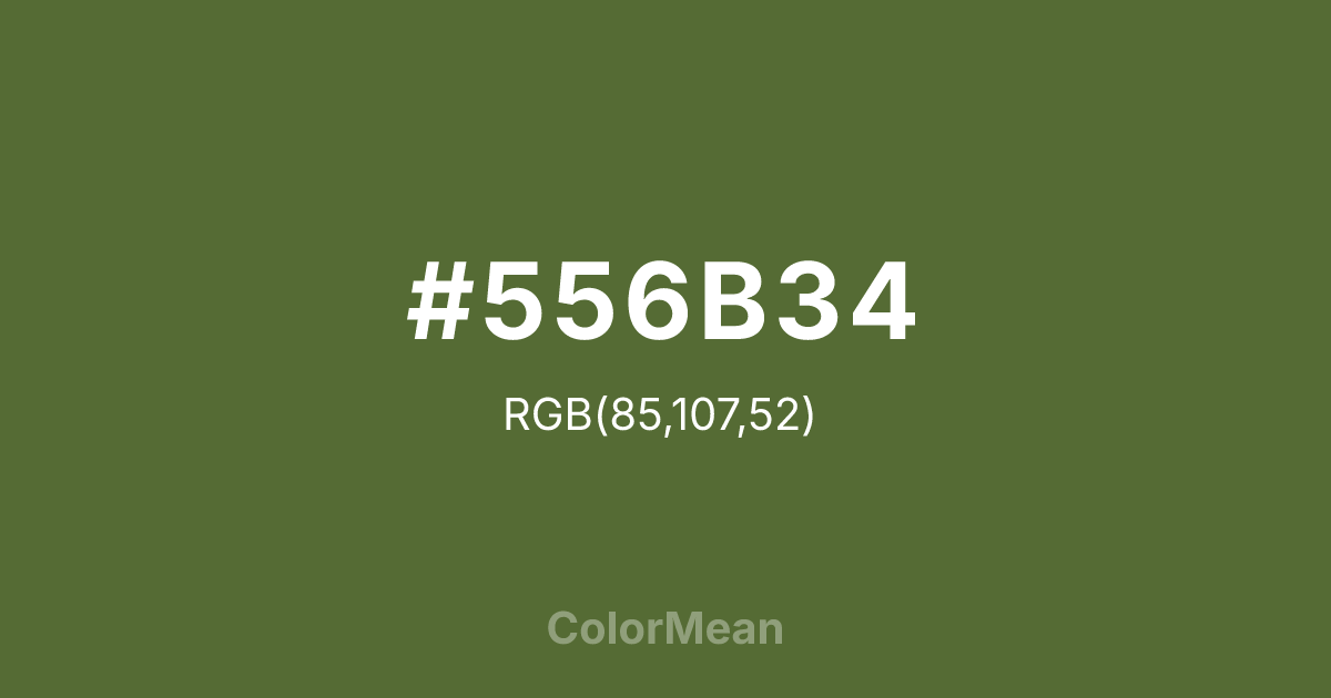 #556B34 color swatch