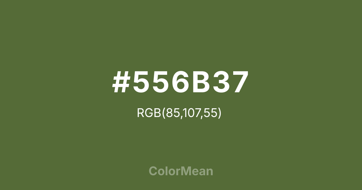 #556B37 color swatch