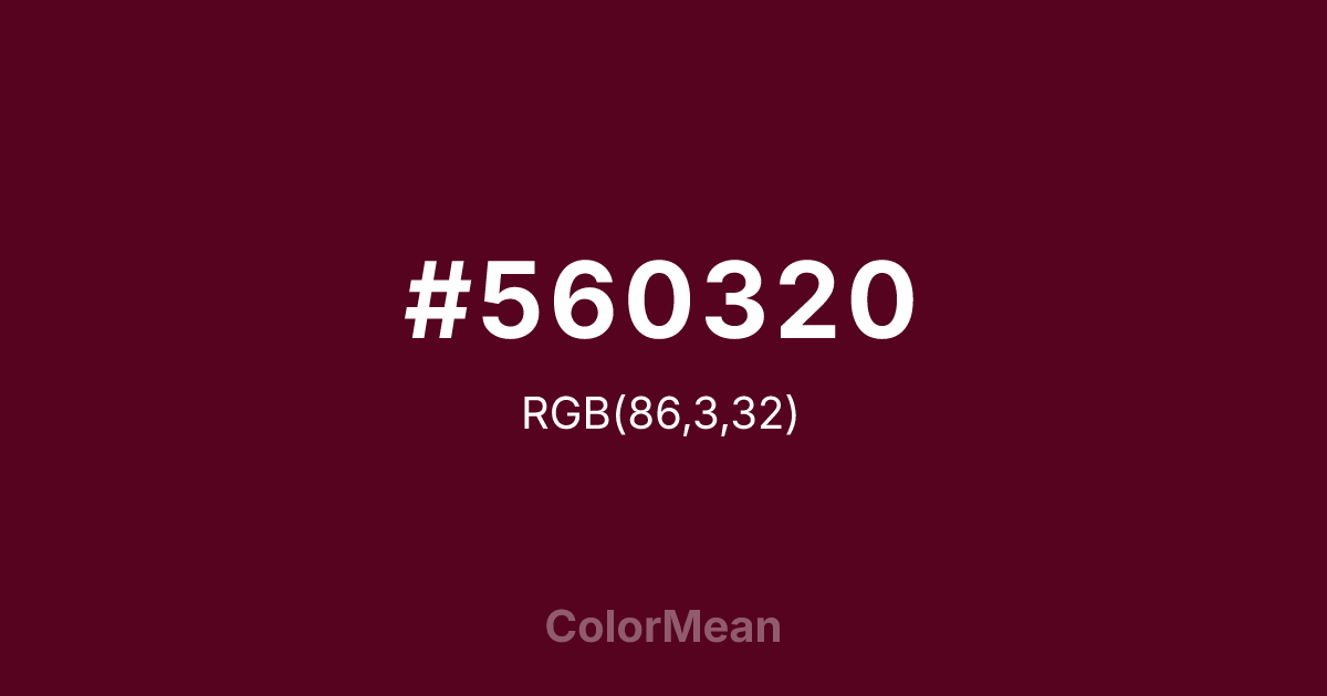 #560320 color swatch