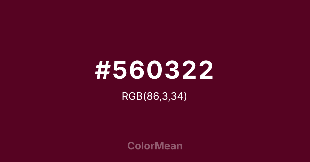 #560322 color swatch