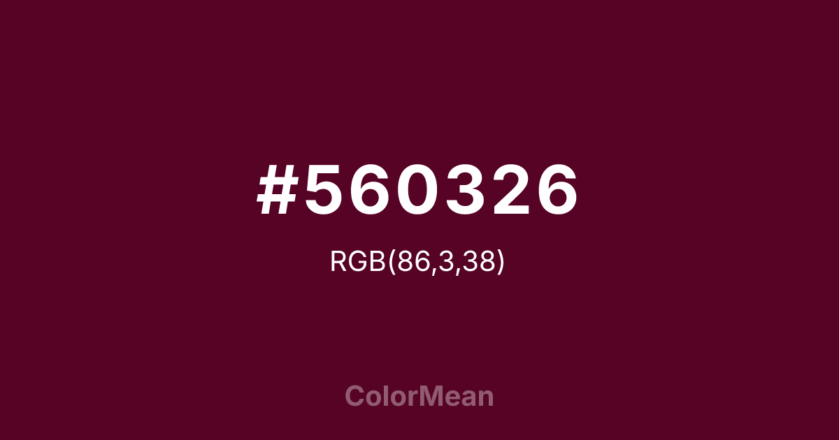#560326 color swatch