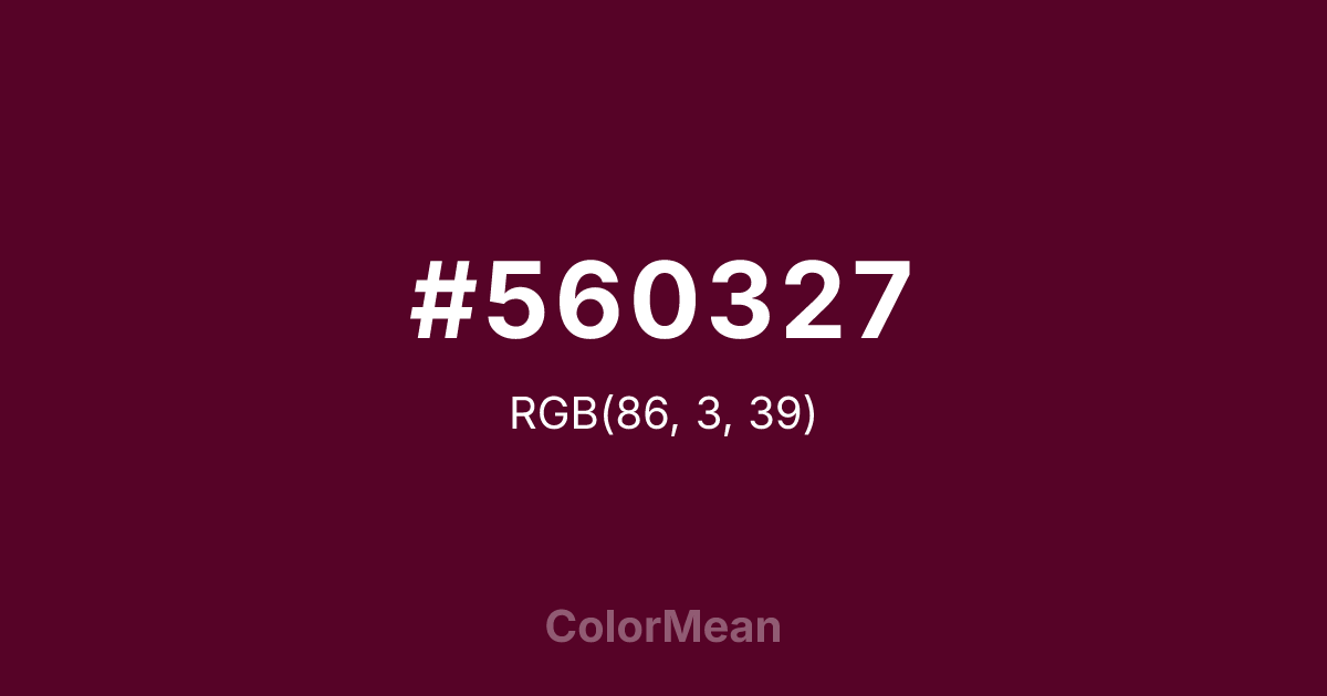 #560327 color swatch