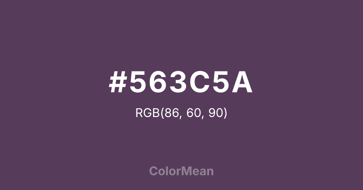 #563C5A color swatch