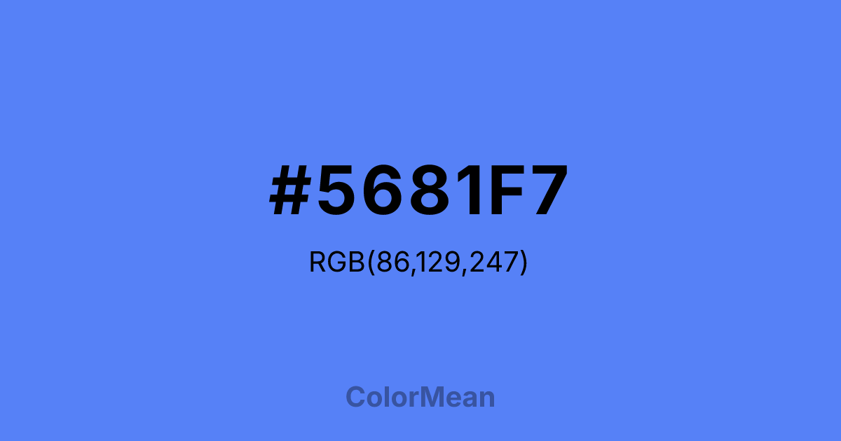 #5681F7 color swatch