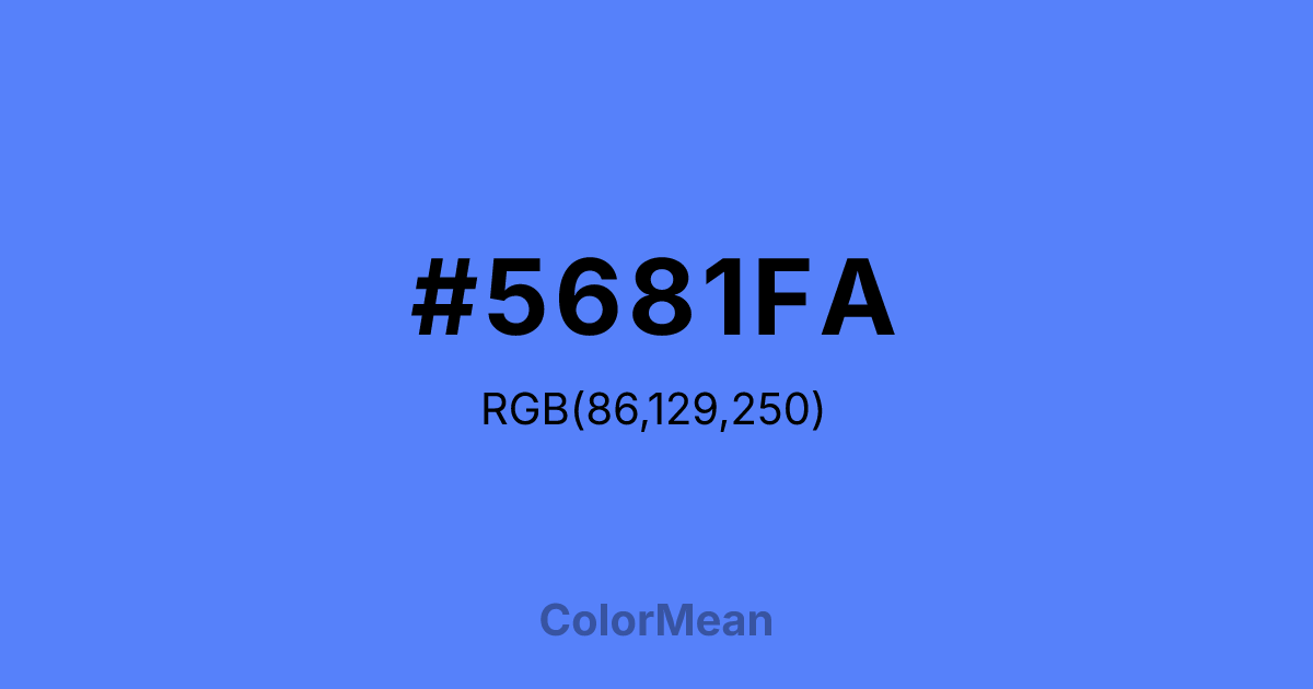 #5681FA color swatch