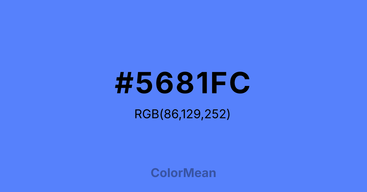 #5681FC color swatch