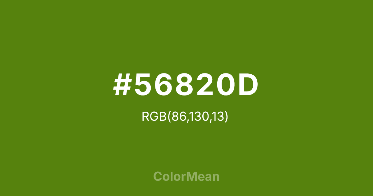 #56820D color swatch
