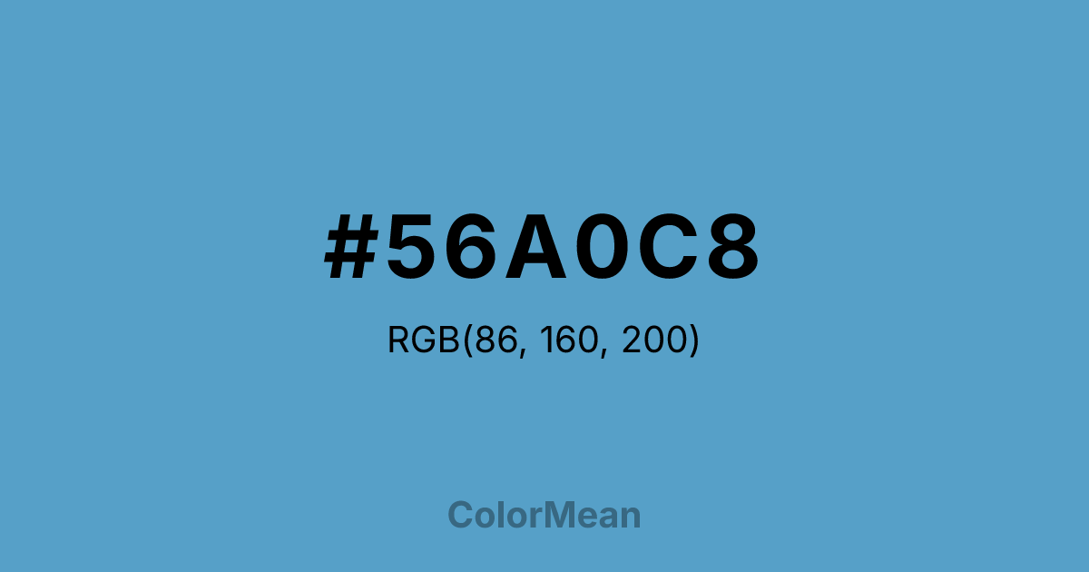 #56A0C8 color swatch
