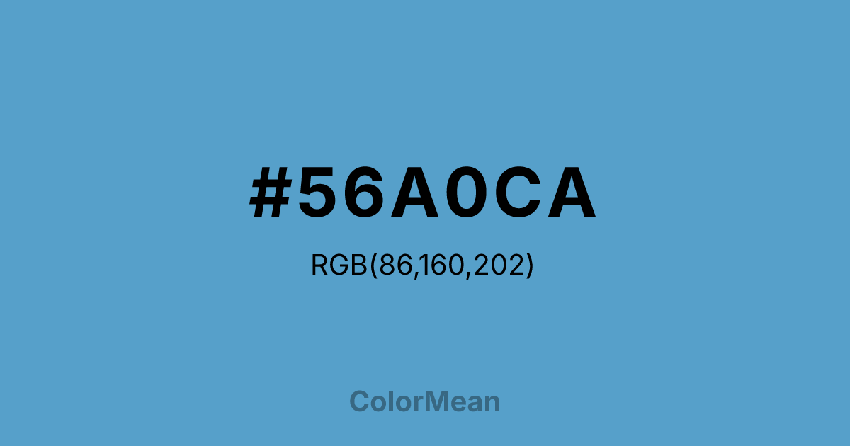 #56A0CA color swatch