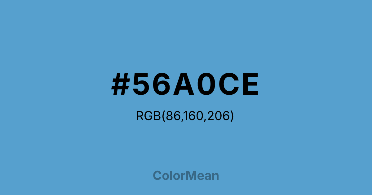 #56A0CE color swatch