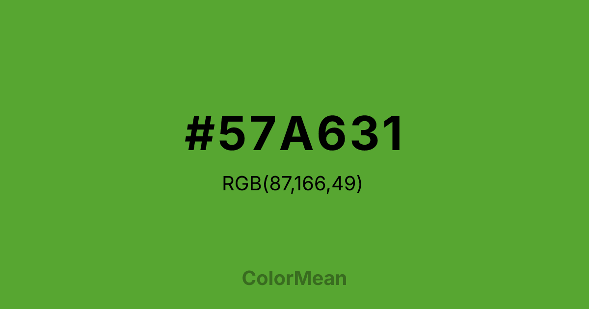 #57A631 color swatch