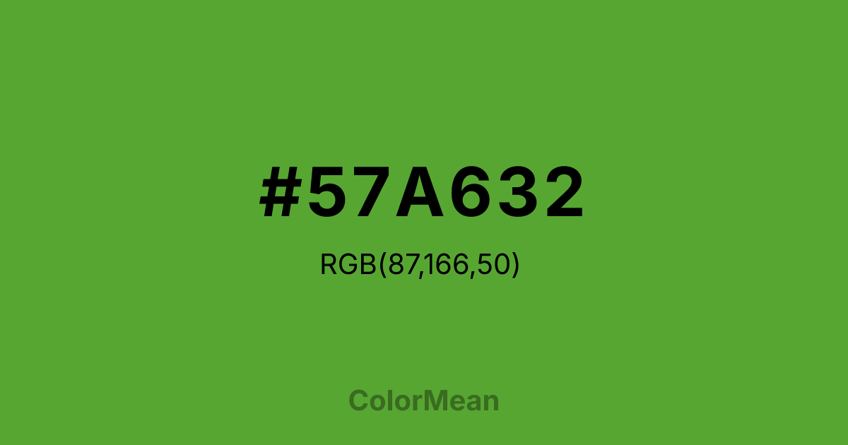 #57A632 color swatch