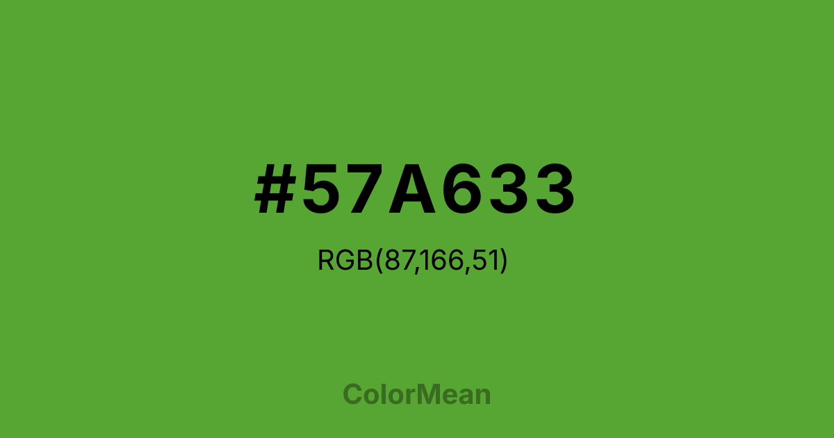 #57A633 color swatch