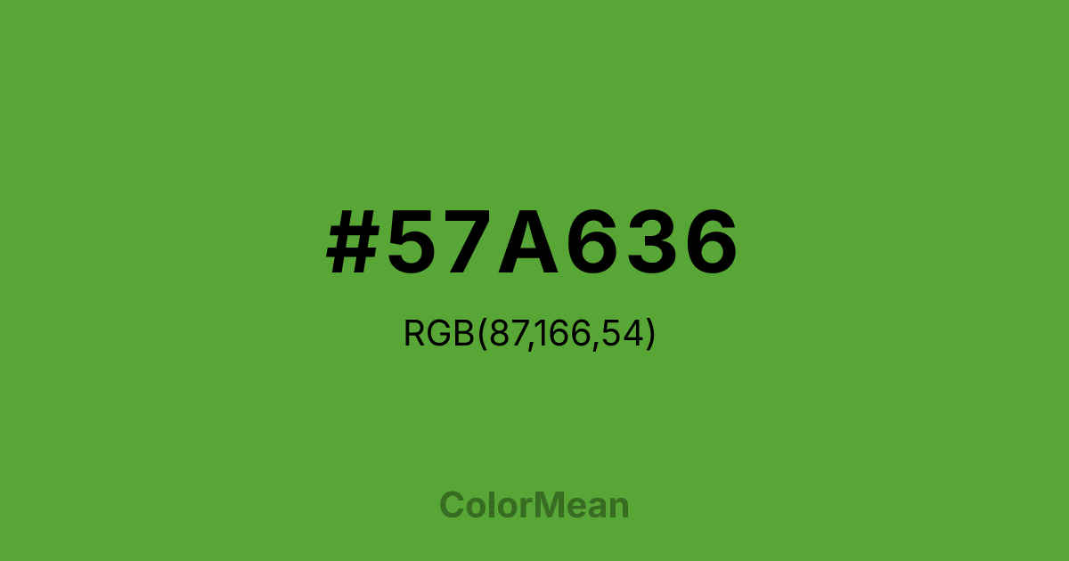 #57A636 color swatch