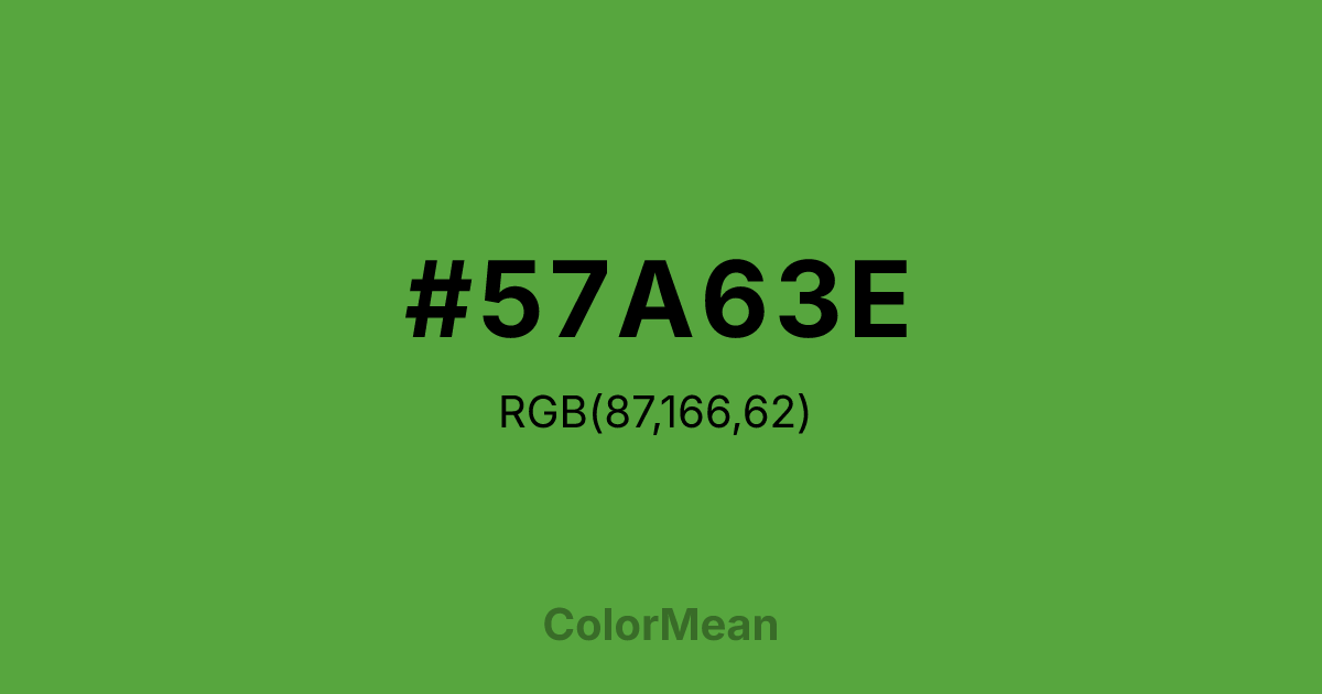 #57A63E color swatch