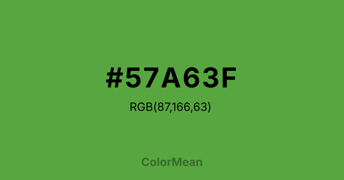 #57A63F color swatch