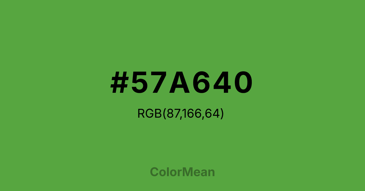 #57A640 color swatch