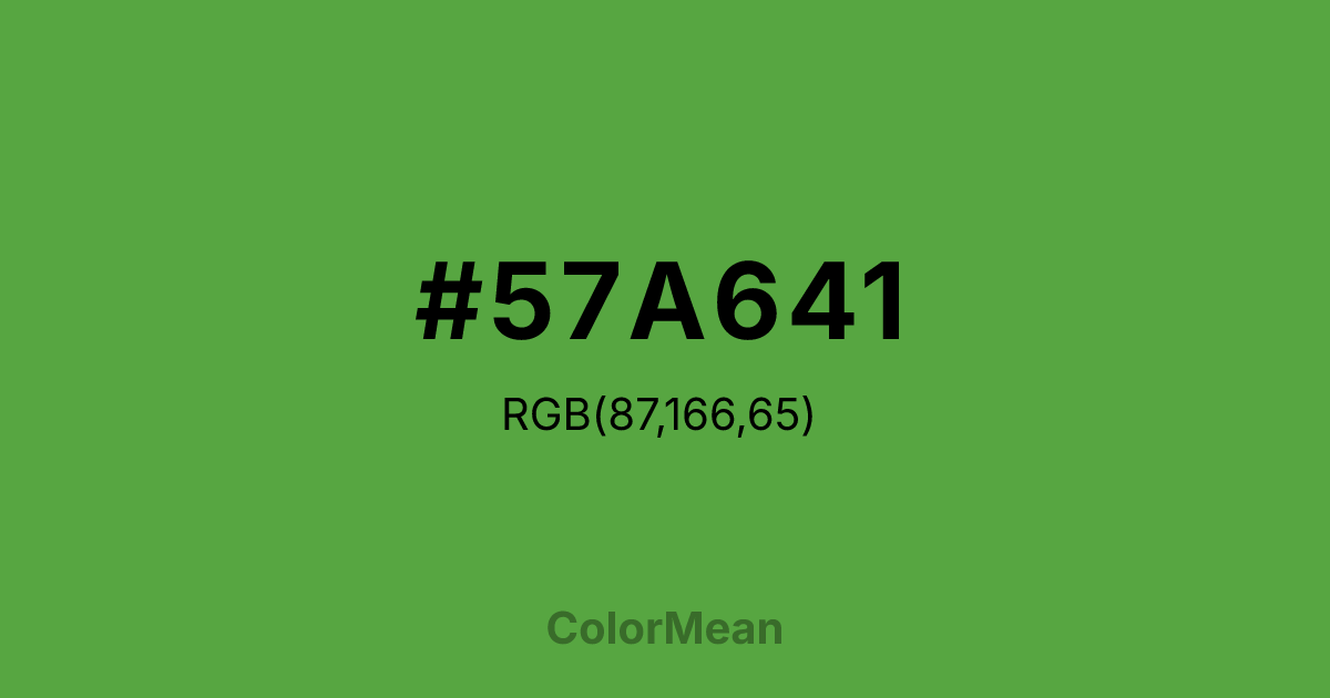 #57A641 color swatch