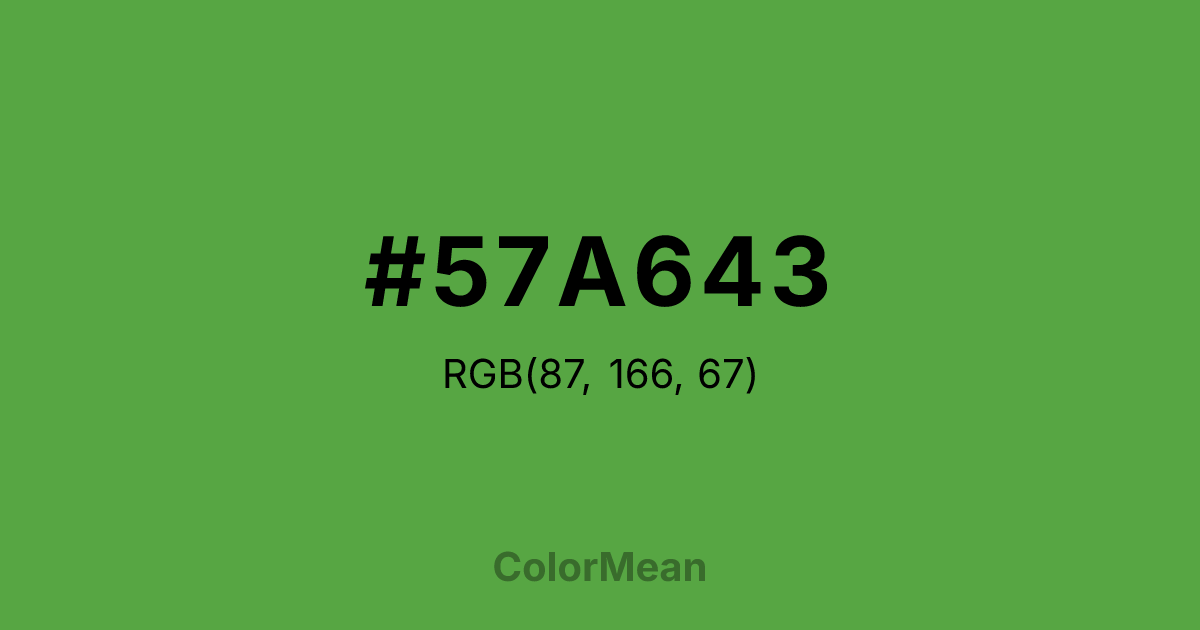#57A643 color swatch