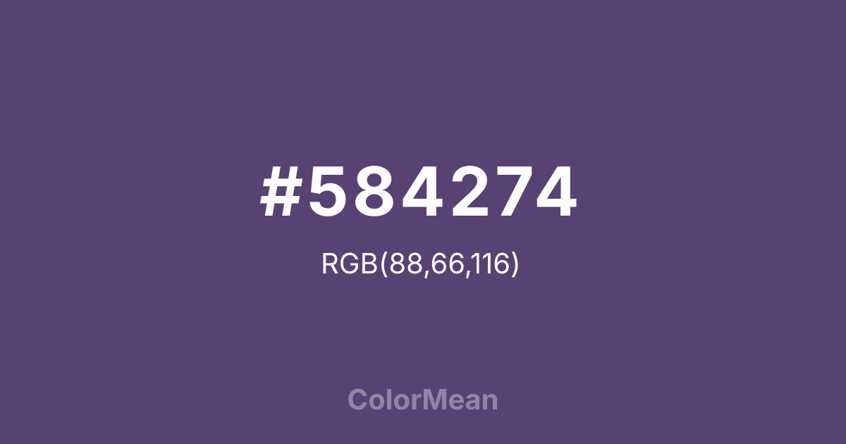 #584274 color swatch